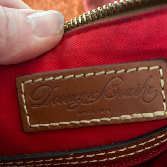 Dooney & Bourke Pebble Grain Satchel – Turquoise / teal with Saddle Trim - Picture 15 of 16